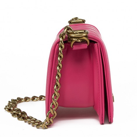 Beatrix Sac à Main Porté Épaule en Vrai Cuir de Vache Magenta 75167