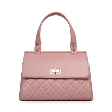 Rosaire Genuine Leather Bag Pink 76129