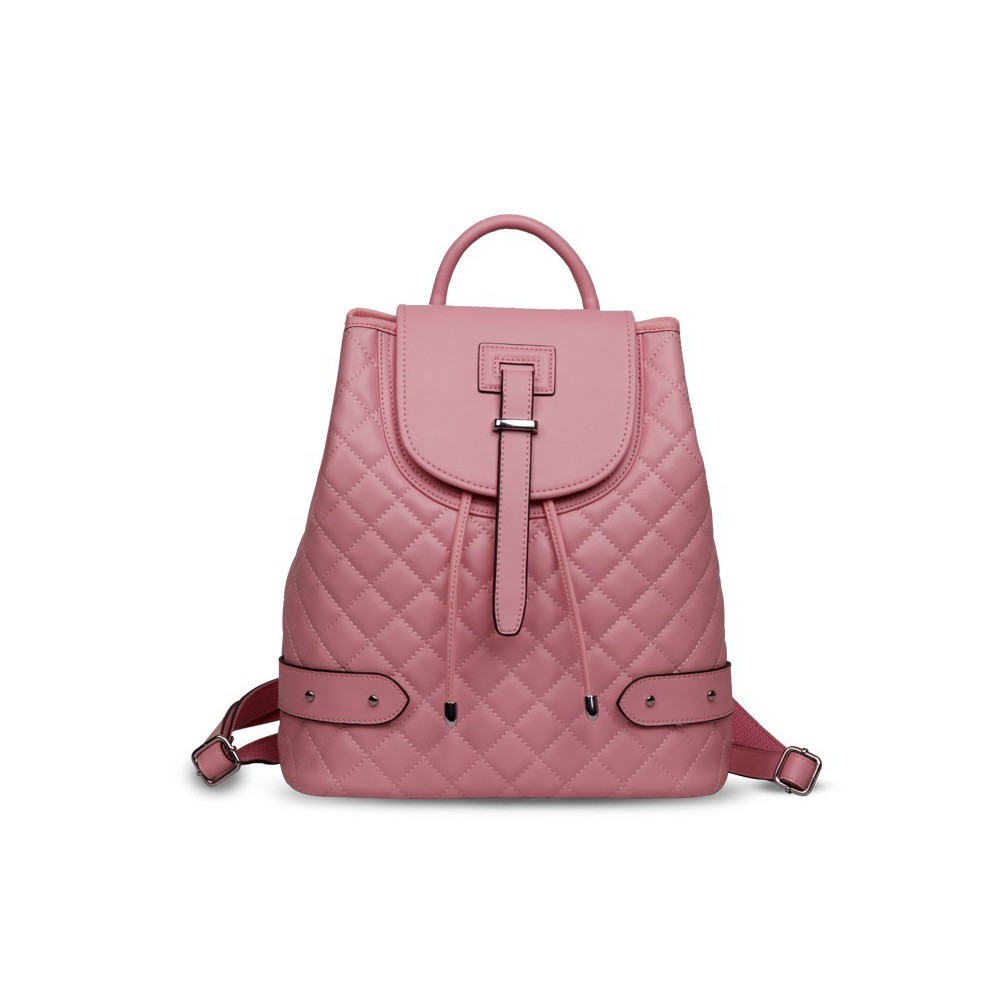 The Best Day Mauve Pink Faux Leather Backpack Tote