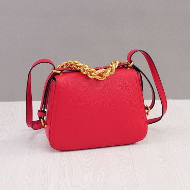 Rosaire Genuine Leather Handbag Red 76184