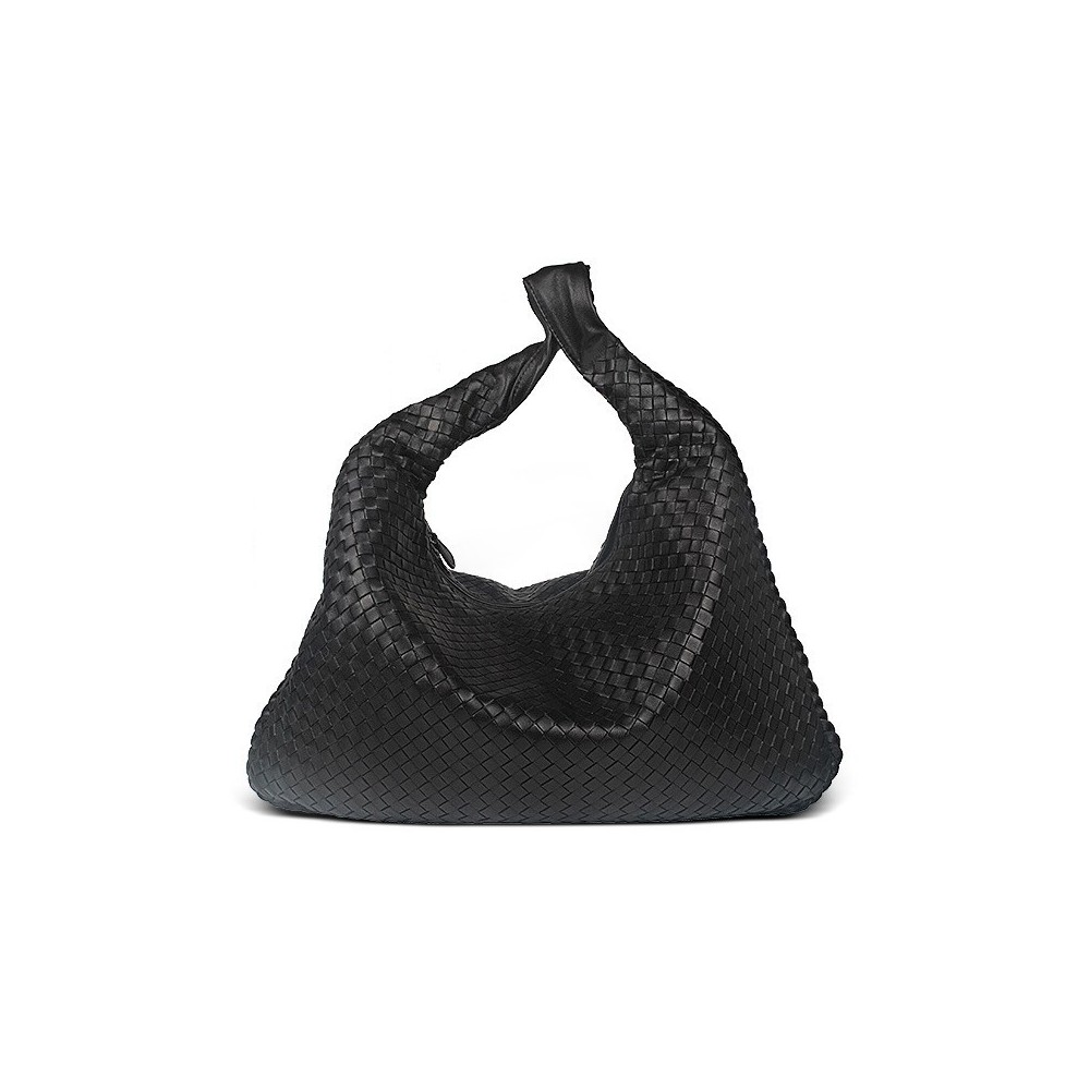 Hobo Marceau Handbag - Black leather collection with @santamonica