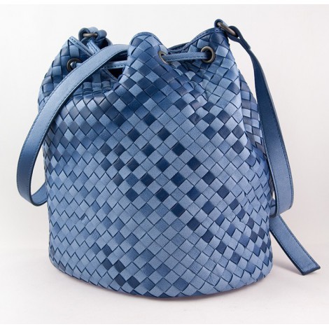 Épure S Bucket bag Cobalt - Leather (10161HYZ487)