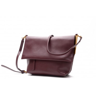 Eldora Sac à main porté épaule en cuir Rouge 76226