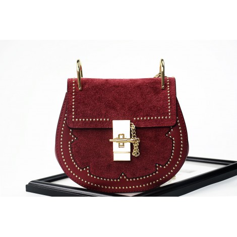  Eldora Sac à main porté épaule en cuir  Rouge 76228