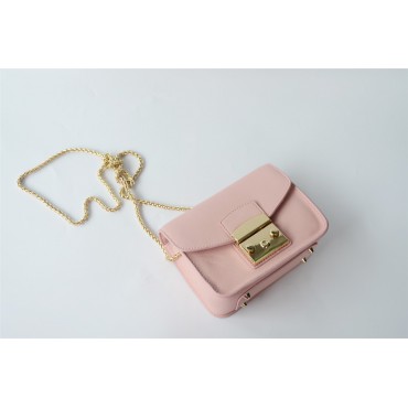 Eldora Genuine Leather Shoulder Bag Pink  76232