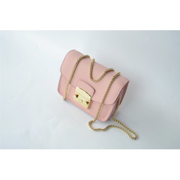 Eldora Genuine Leather Shoulder Bag Pink  76232