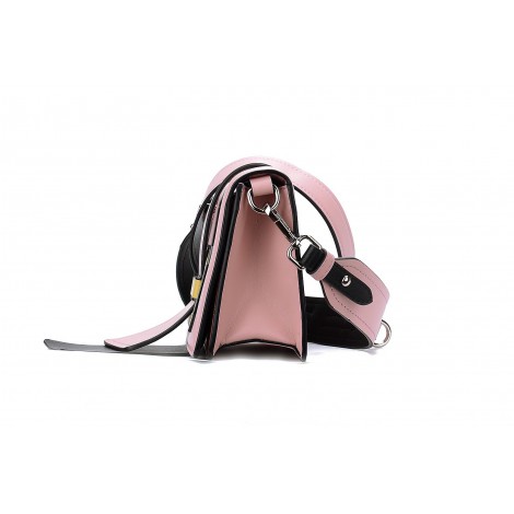 Eldora Genuine Leather Shoulder Bag Pink 76233