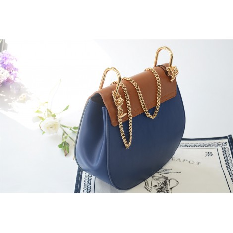  Eldora Sac à main porté épaule en cuir Bleu 76228