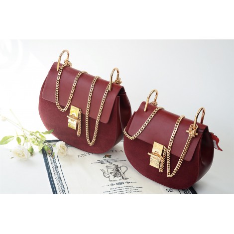  Eldora Sac à main porté épaule en cuir Rouge 76228