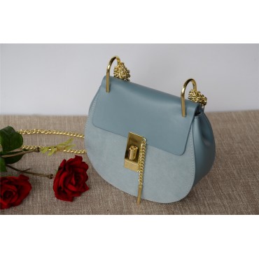  Eldora Sac à main porté épaule en cuir Bleu 76228