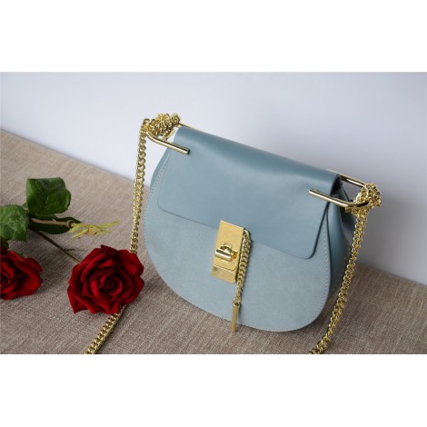  Eldora Genuine Leather Shoulder Bag Light Blue 76228