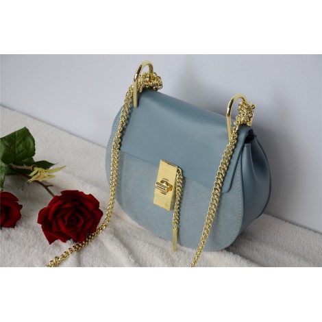  Eldora Genuine Leather Shoulder Bag Light Blue 76228