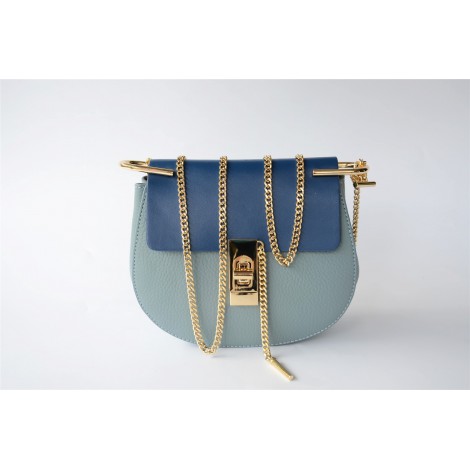  Eldora Sac à main porté épaule en cuir Bleu 76228