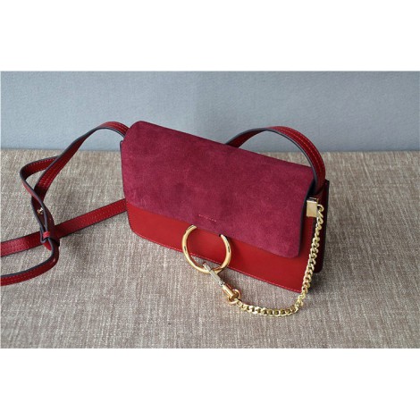 Eldora Genuine Leather Shoulder Bag Dark Red 76340