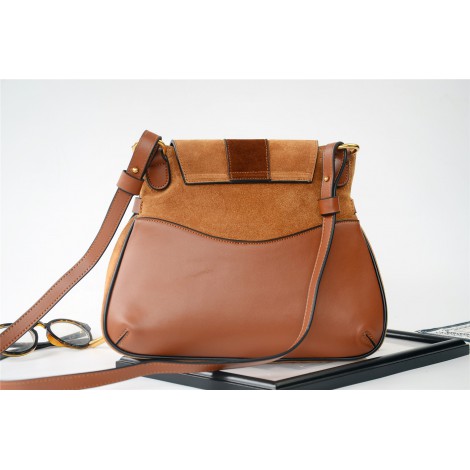 Eldora Genuine Leather Shoulder Bag Brown 76341