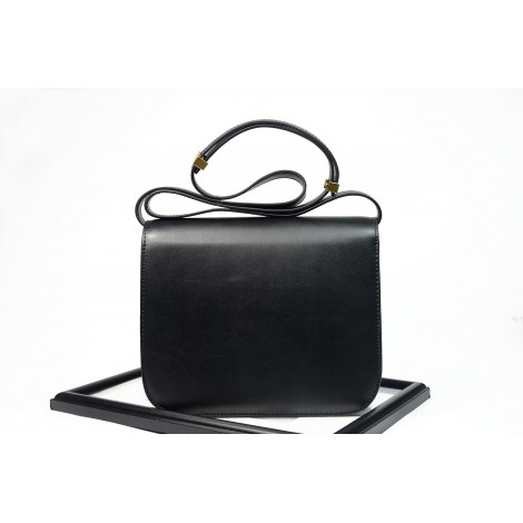 Eldora Genuine Leather Shoulder Bag Black 76349