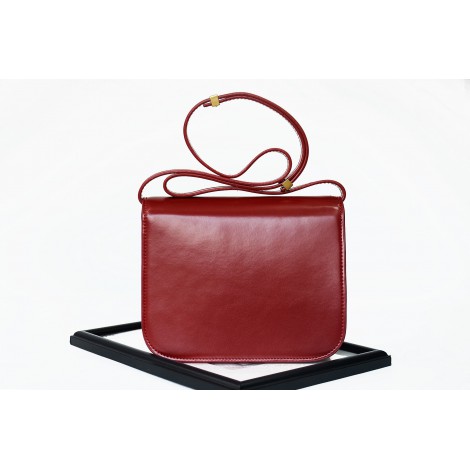 Eldora Genuine Leather Shoulder Bag Dark Red 76349