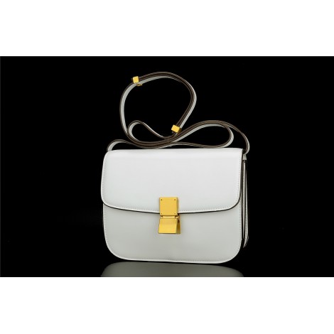 Eldora Genuine Leather Shoulder Bag White 76349