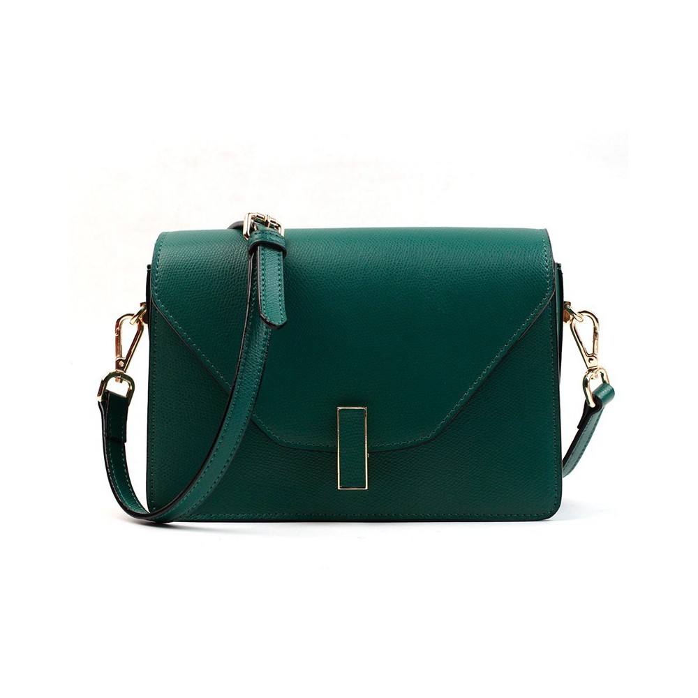 MANGO MNG Crossbody Bag Green Faux Leather Detachable Strap Puffy Clutch  Purse | eBay