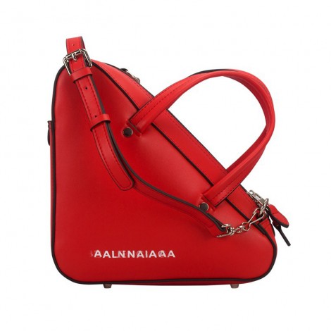 Sac à main poignée en cuir Rouge 76415