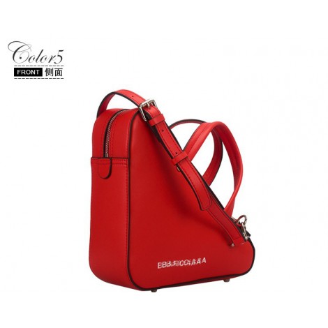 Sac à main poignée en cuir Rouge 76415