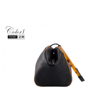 Sac à main poignée en cuir Noir 76417