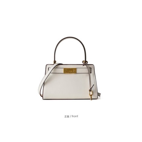 Eldora Genuine Cow Leather Shoulder Bag White 77114