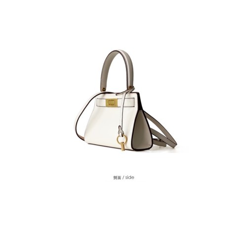 Eldora Genuine Cow Leather Shoulder Bag White 77114