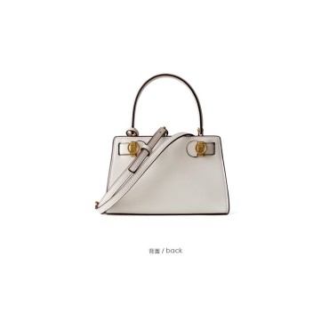 Eldora Genuine Cow Leather Shoulder Bag White 77114