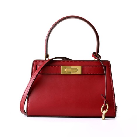 Eldora Genuine Cow Leather Shoulder Bag Red 77114