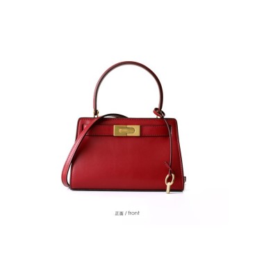 Eldora Genuine Cow Leather Shoulder Bag Red 77114