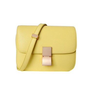 Calibre leather crossbody bag Fauré Le Page Yellow in Leather - 35033000