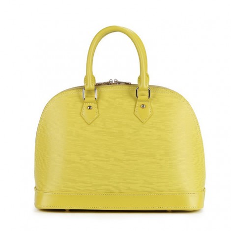 Manon Genuine Leather Tote Bag Yellow 75338