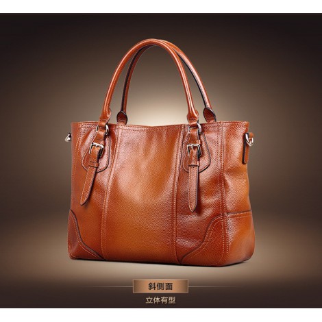 Eva leather handbag Louis Vuitton Brown in Leather - 27562953