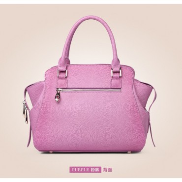 Sac à main poignée en cuir Rose 75569