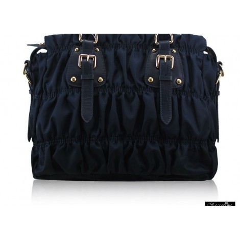 Sac à main poignée en cuir Noir 75628