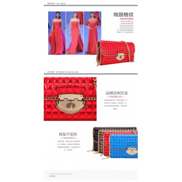 Genuine Leather Shoulder Bag Red 75637