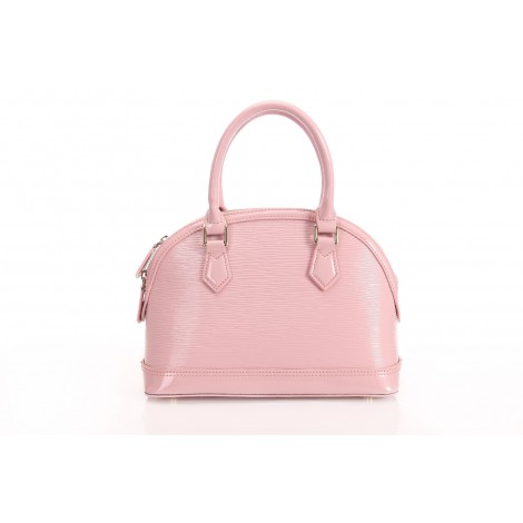 Sac à main poignée en cuir Rose 75640